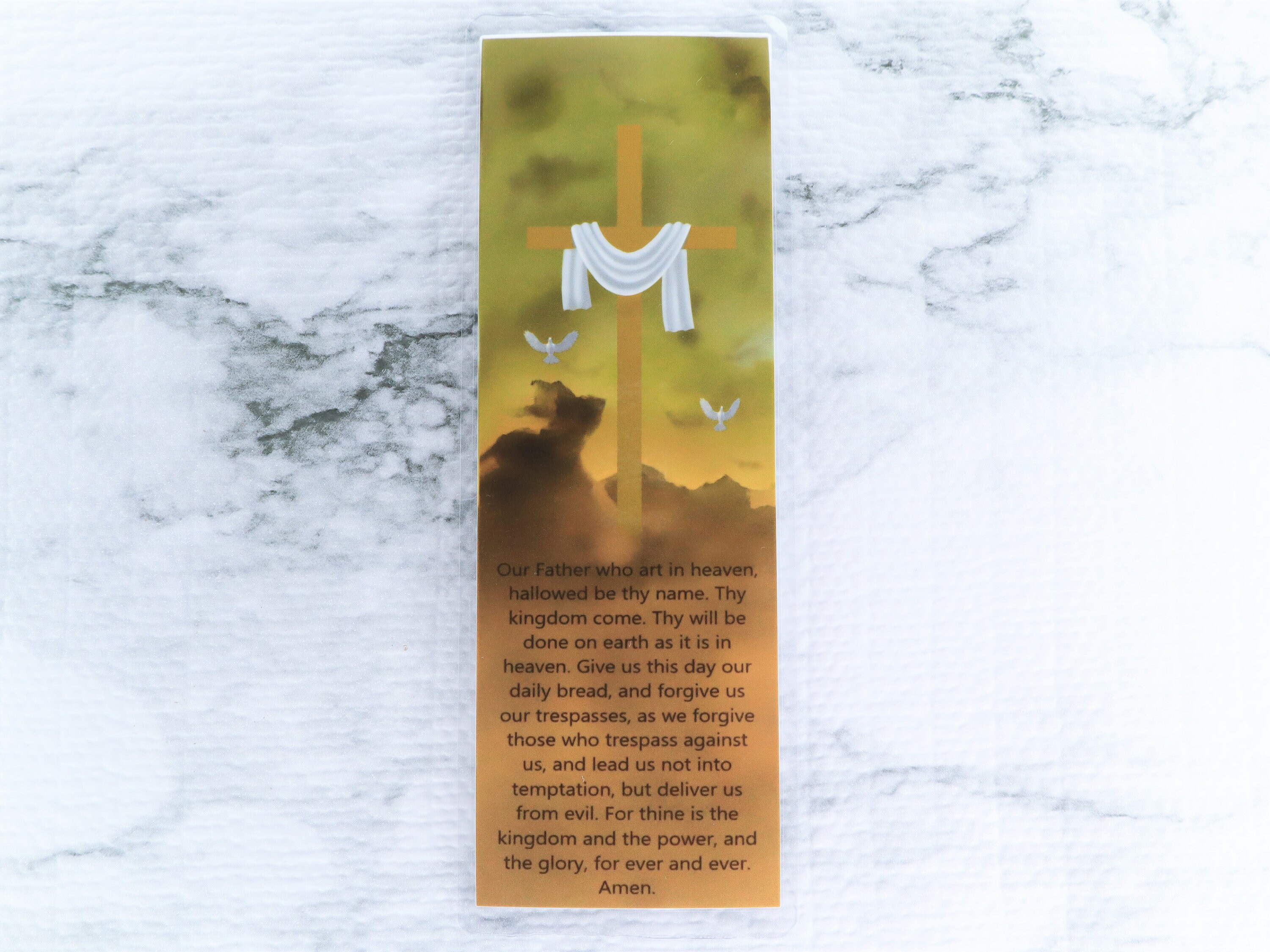 The Lord's Prayer Bookmark, Christian Gift, Pastor Church Gift ...
