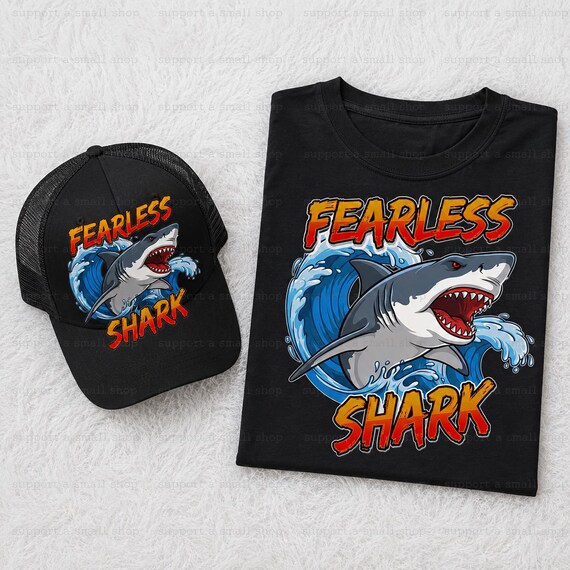 Fearless Shark PNG | Aggressive Ocean Wave Sublimation Graphic (Instant Download)