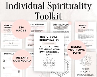 Individual Spirituality Toolkit | Printable Spiritual Journey Workbook | Spiritual Journal Prompts