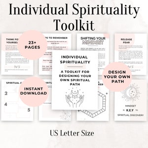 Individual Spirituality Toolkit Printable Spiritual Journey Workbook Spiritual Journal Prompts image 1