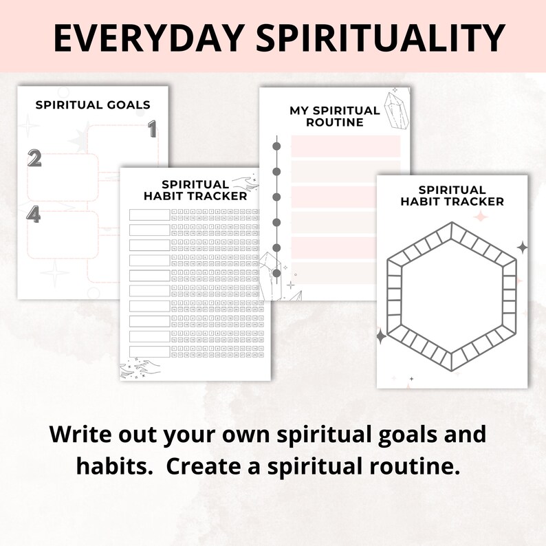 Individual Spirituality Toolkit Printable Spiritual Journey Workbook Spiritual Journal Prompts image 7