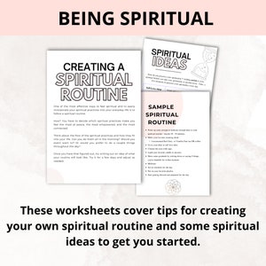 Individual Spirituality Toolkit Printable Spiritual Journey Workbook Spiritual Journal Prompts image 6