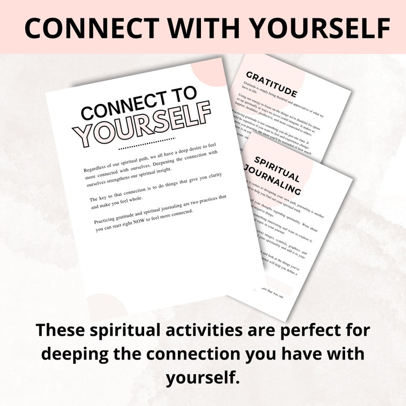 Individual Spirituality Toolkit Printable Spiritual Journey Workbook Spiritual Journal Prompts image 5