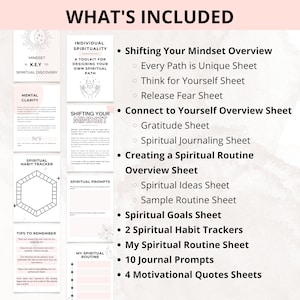 Individual Spirituality Toolkit Printable Spiritual Journey Workbook Spiritual Journal Prompts image 3