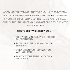 Individual Spirituality Toolkit Printable Spiritual Journey Workbook Spiritual Journal Prompts image 2