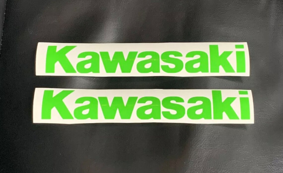 Kawasaki Sticker Decal Kawasaki Vinyl Sticker 2x PAIR Etsy