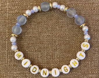 Taylor Swift Midnights Bracelet, TS Album Jewelry