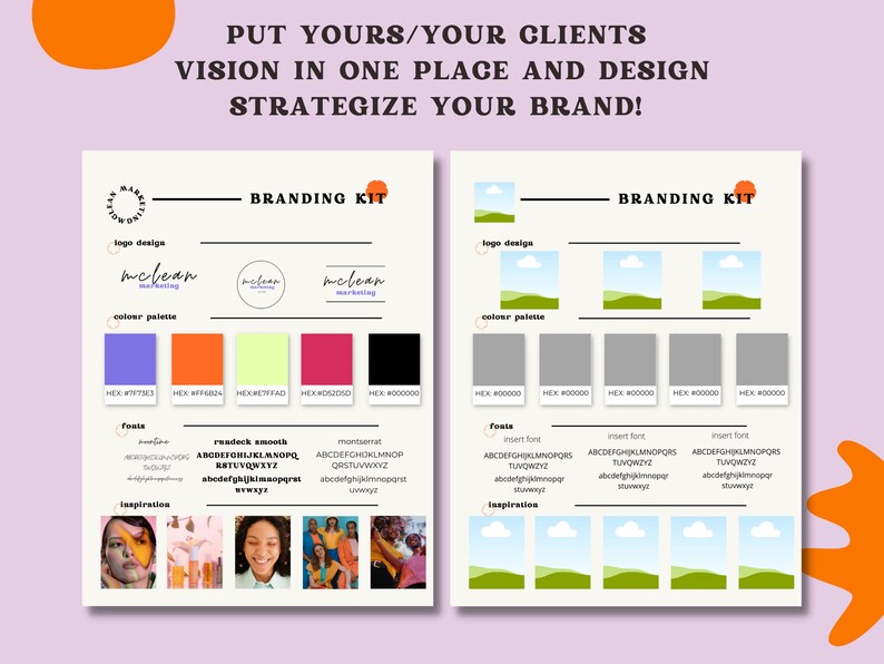 Canva Brand Kit Template | Mini Brand Board (Digital Download) image 2