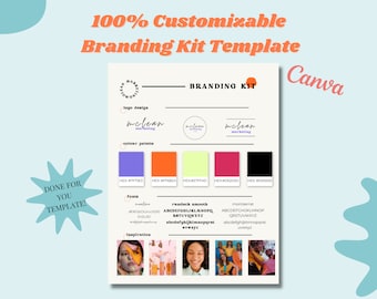 Canva Brand Kit Template | Mini Brand Board (Digital Download)