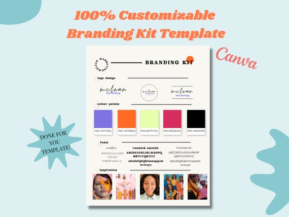 Canva Brand Kit Template | Mini Brand Board (Digital Download)