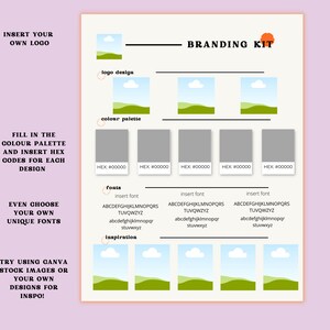Canva Brand Kit Template | Mini Brand Board (Digital Download) image 4