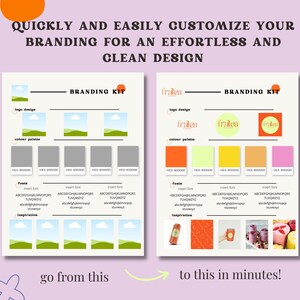 Canva Brand Kit Template | Mini Brand Board (Digital Download) image 3