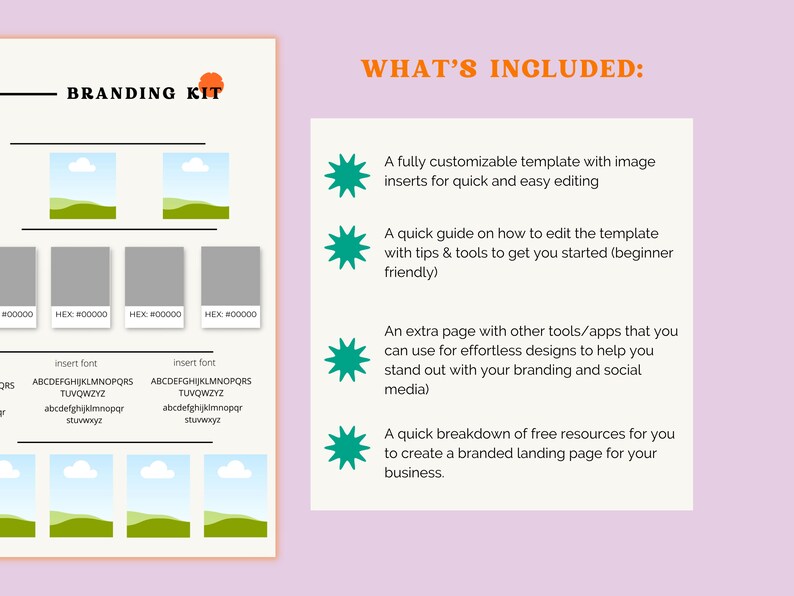 Canva Brand Kit Template | Mini Brand Board (Digital Download) image 5