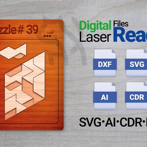 Puzzle laser cut file - Puzzle #39