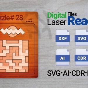 Puzzle laser cut file - Puzzle #28