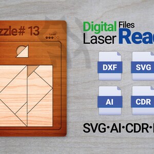 Puzzle laser cut file - Puzzle #13