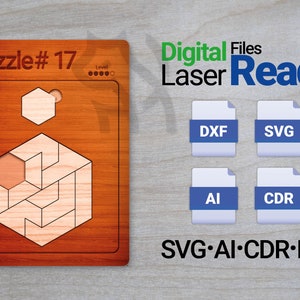 Puzzle laser cut file - Puzzle #17
