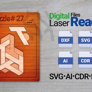Puzzle laser cut file - Puzzle #27