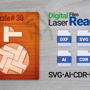 Puzzle laser cut file - Puzzle #38