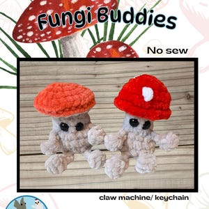 Fungi Buddies crochet pattern - no sew
