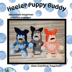 Heeler Puppy Buddy no sew crochet pattern