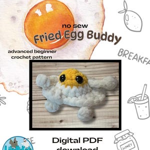 Patrón de crochet de huevo frito Buddy