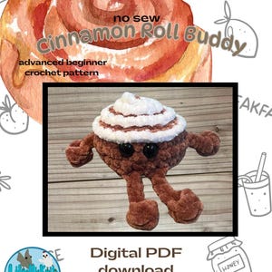 Cinnamon Roll Buddy crochet pattern