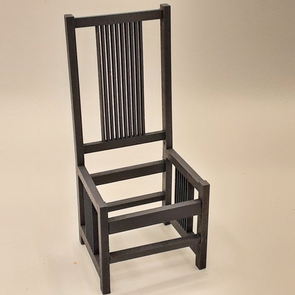 1:12 scale #384 Tall Back Spindled Side Chair (2 per Order) KIT - Some assembly required