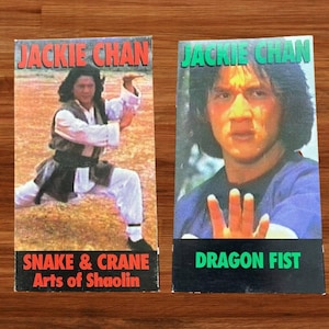 Jackie Chan Double Feature: Snake Crane Arts of Shaolin/Dragon Fist (VHS, 1995)