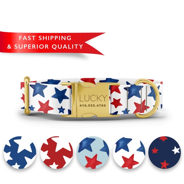 Patriotic Dog Collar Etsy