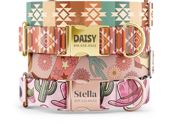 Cowgirl Chic Dog Collar: Western Pet Collar, Personalized