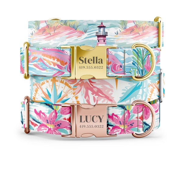 Fish Dog Collar Girls Etsy