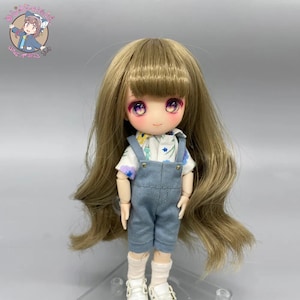 OB11 YMY Nendoroid Doll 1/12 BJD Long Wavy Hair