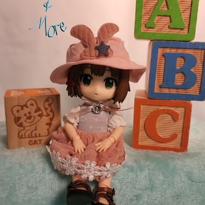 Bunny Dress for OB11 YMY Nendoroid Doll