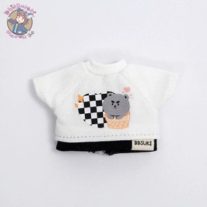 Cotton Bear Shorts and Shirts for OB11 YMY Nendoroid Doll