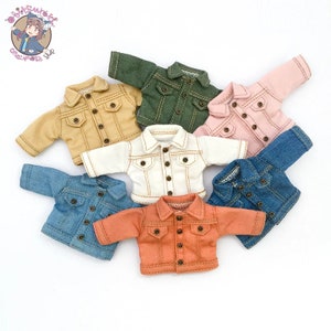 Denim Jackets for OB11 YMY Nendoroid Doll