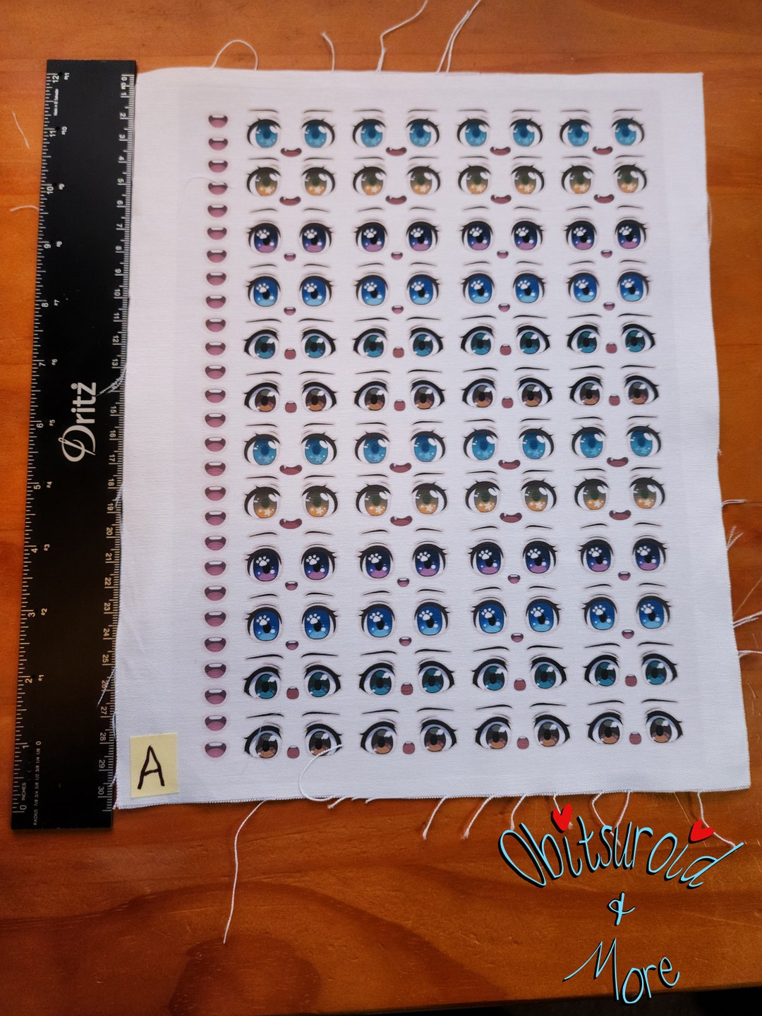 Anime Style Fabric Eyes for Doll Making Etsy