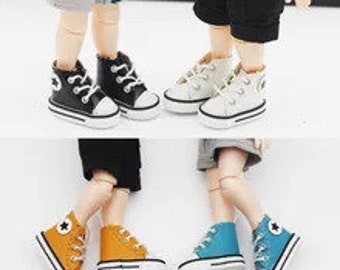 Five-Pointed Stars Canvas Shoes for OB11 YMY Nendoroid Doll