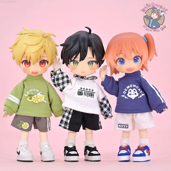 Shorts en truisets voor OB11 YMY Nendoroid-pop