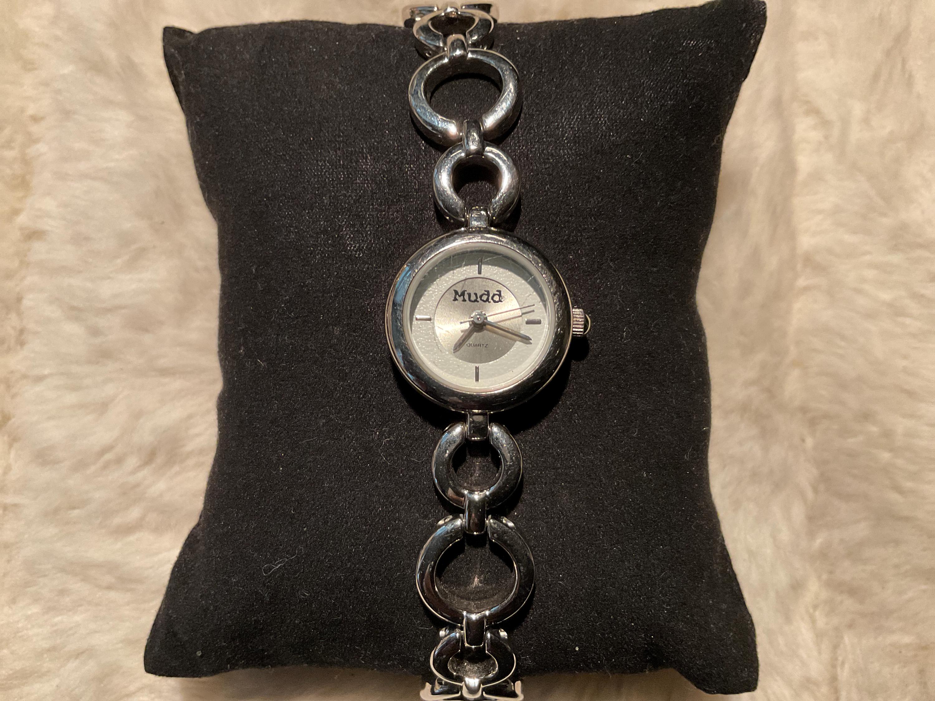 Mudd Watch Y2K Women Silver Tone Crystal Bling Rhinestone Works‎ Womens Mudd Watches - Etsy main image 3