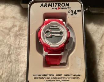 ARMITRON Pro sport water resistant digital watch with silicone band.Never used.