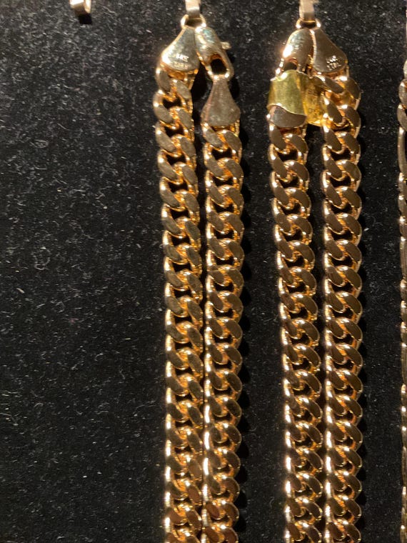 24” 14K gold plated Cuban link chain. New. - image 1
