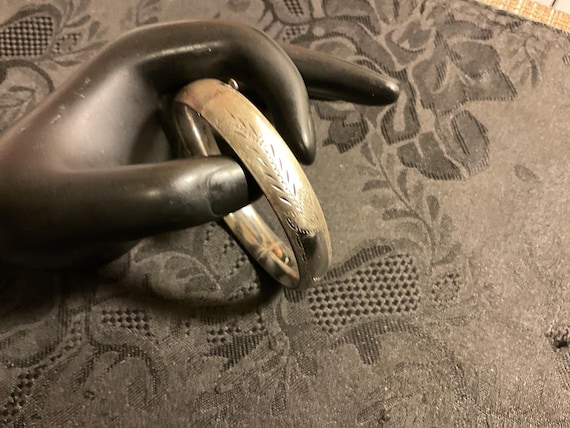 Beautiful adjustable sterling silver bangle brace… - image 1