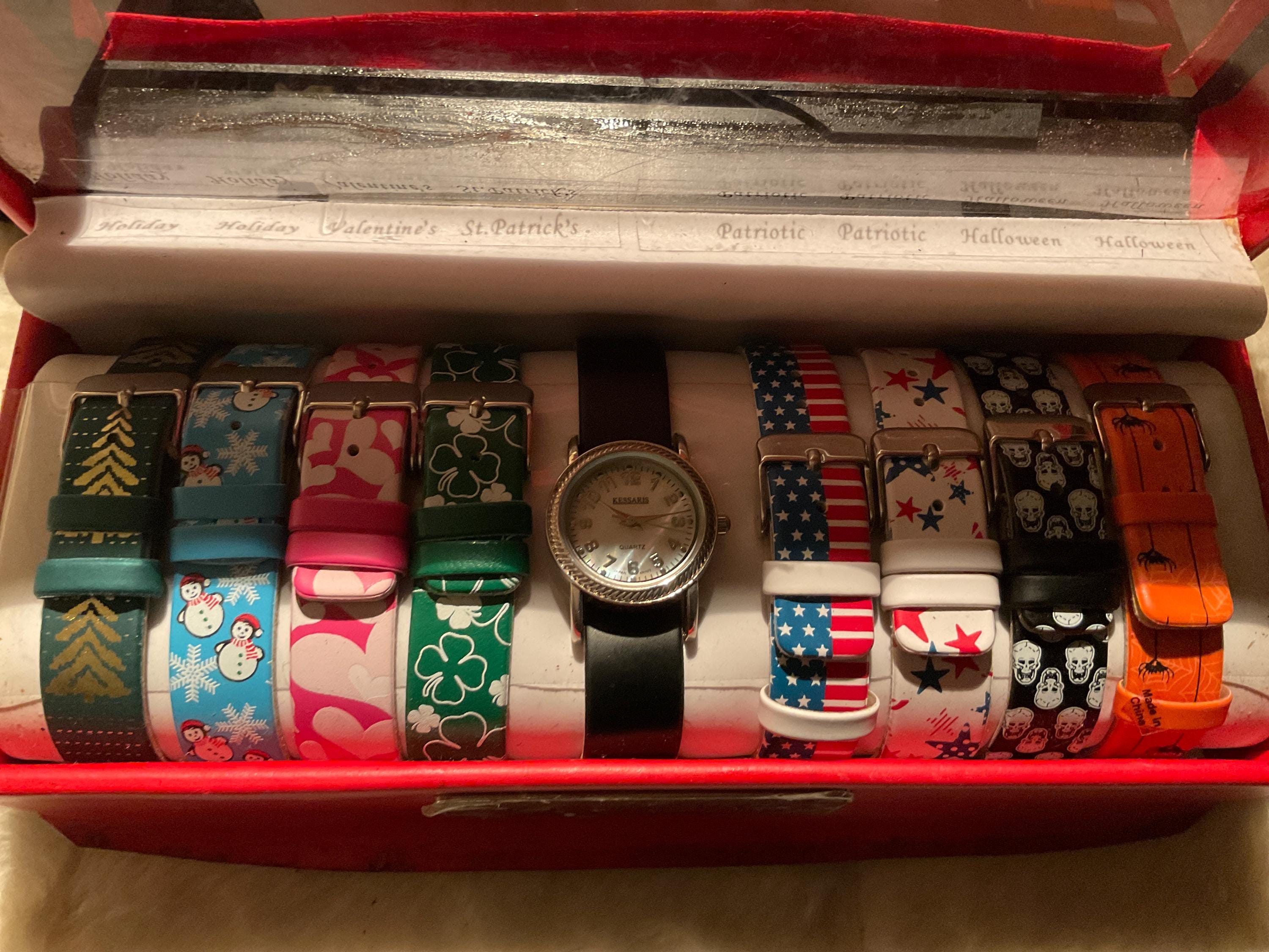 NEW KESSARIS Interchangeable Watch Set. Kessaris Silver, Gold, or Leopard Panther Interchangeable  main image 3