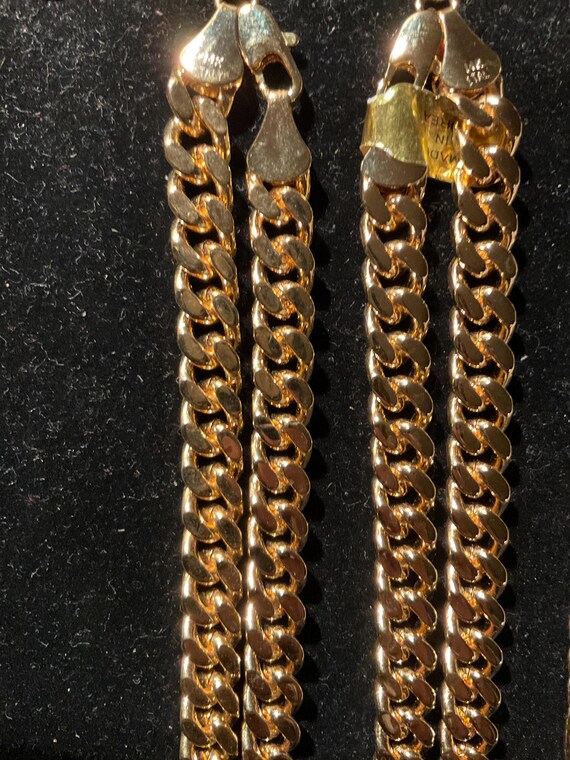 24” 14K gold plated Cuban link chain. New. - image 2