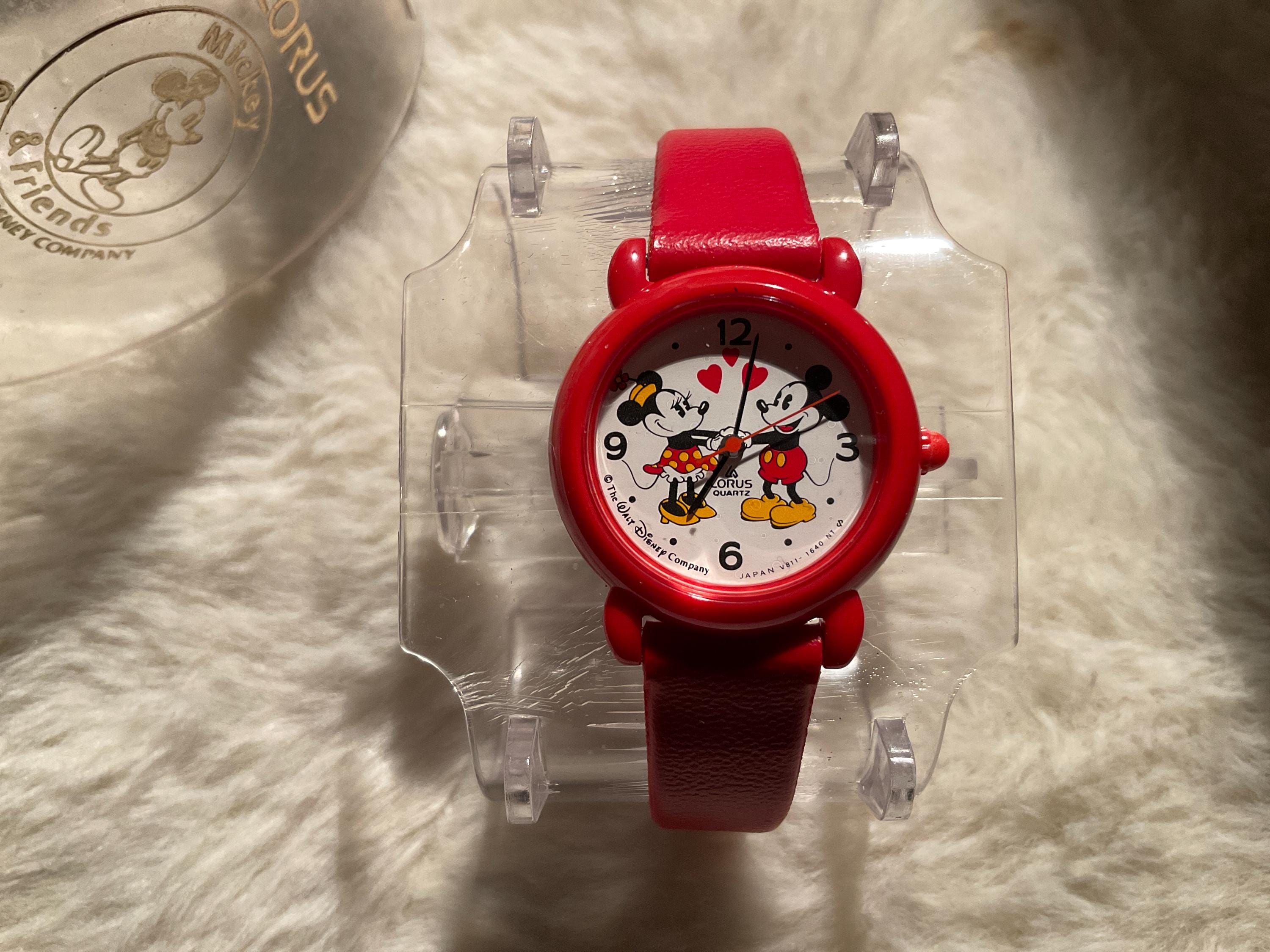 VTG Lorus Minnie Mouse Watch w/ Faux Leather & Chain Band Lorus Minnie Mouse - Etsy main image 4