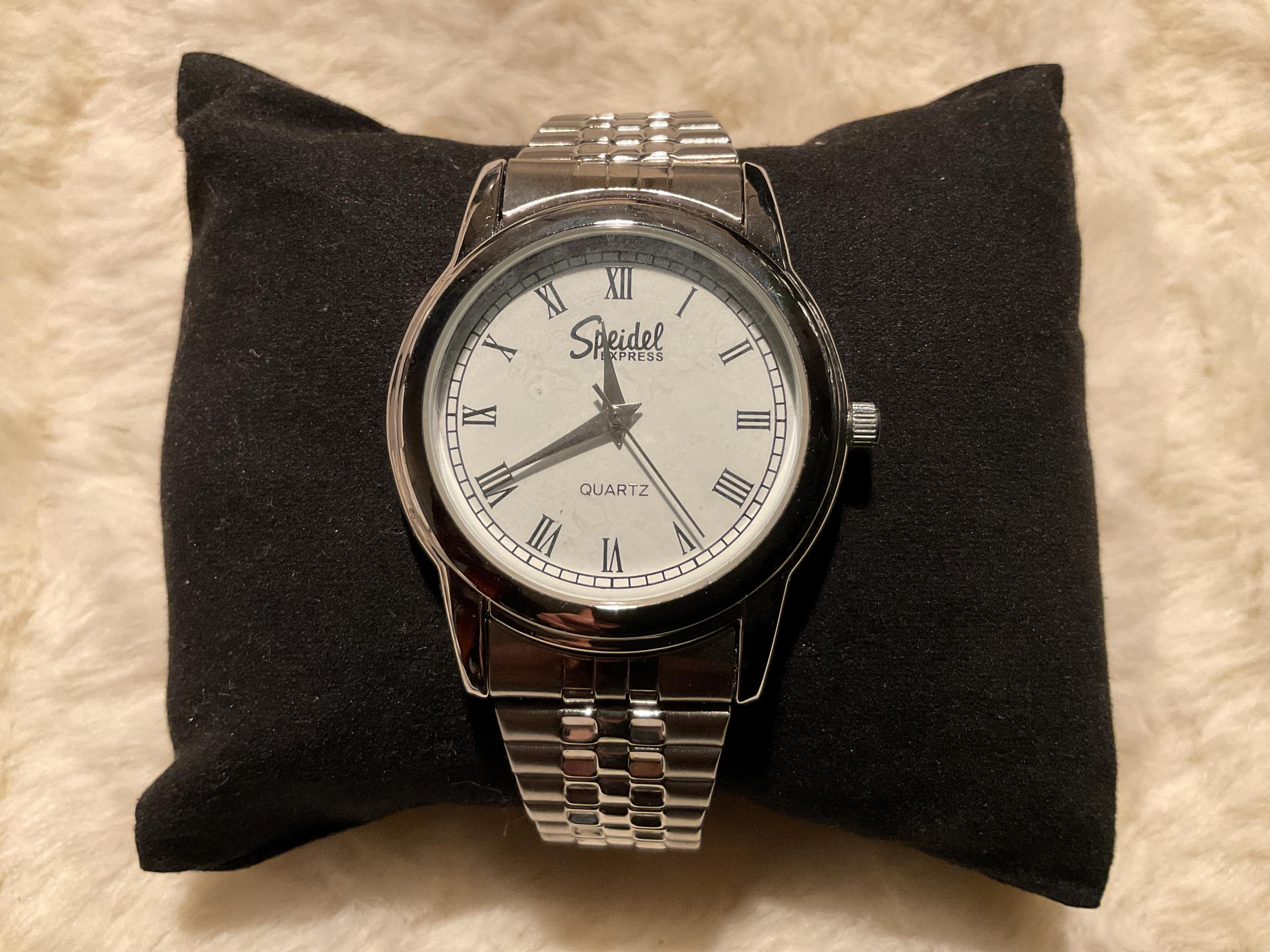 Vintage Speidel Pinseal Goatskin Black Watch Band 7/8 in w/ Case Speidel Bracelet Black Wristwatch Bands for sale | eBay main image 2