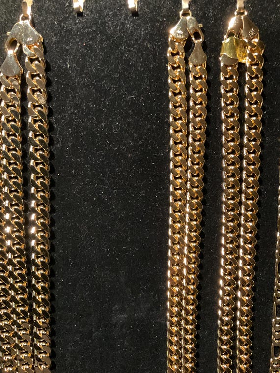 24” 14K gold plated Cuban link chain. New. - image 3