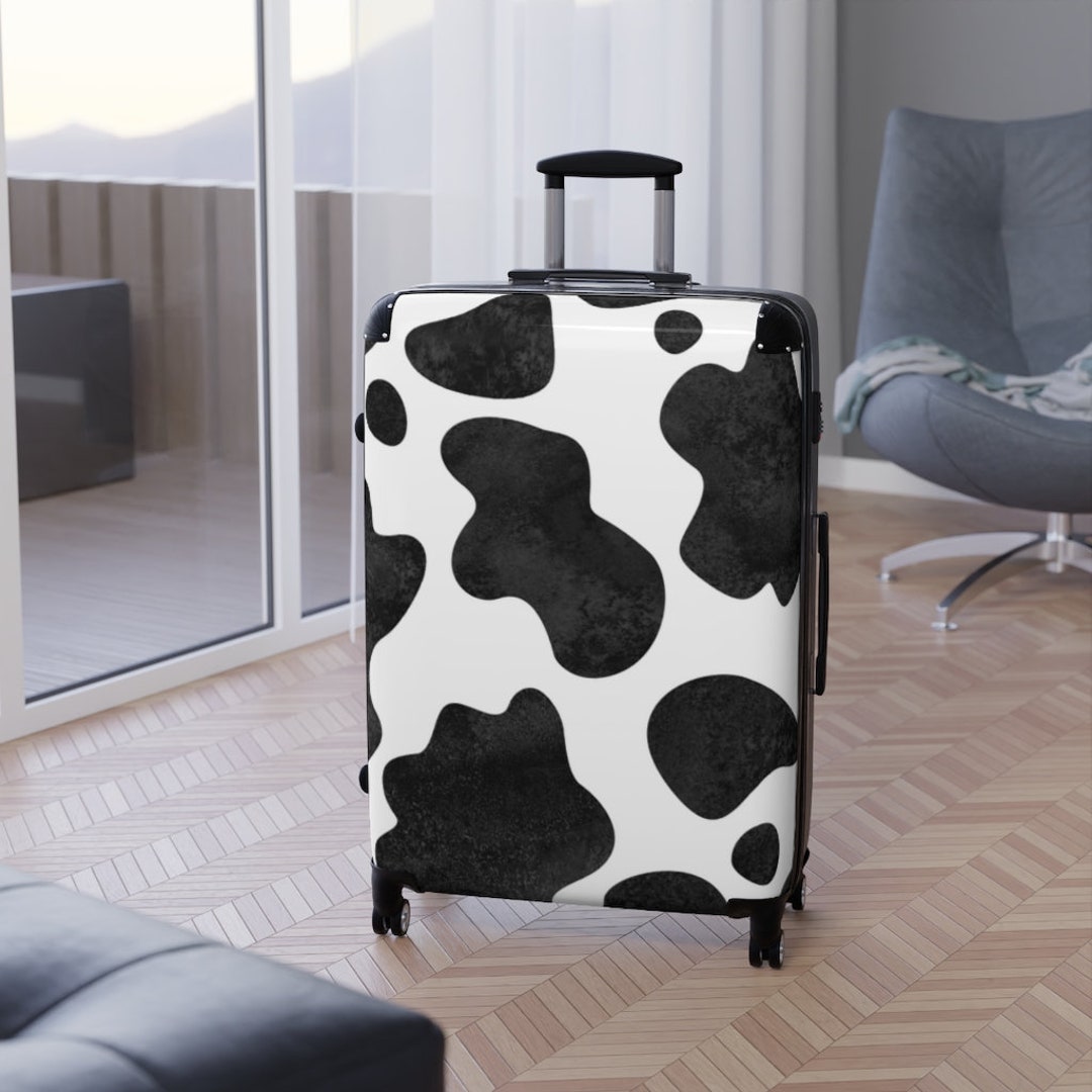Cow Print Suitcases - Etsy