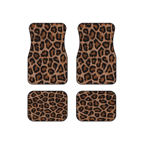 Buy Leopard Print Car Mats set of 4 Online in India Etsy